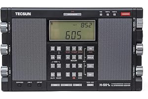 Tecsun H-501X multiband-stereomottagare, kortvågsradio med trippel DSP och SSB-konvertering, synkron detektering, MicroSD-läs
