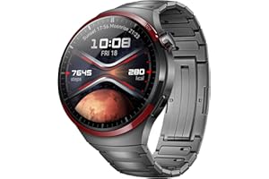 HUAWEI Watch 4 Pro Space Edition, Luft- und Raumfahrt-klassifiziertes DLC Titanium, Gesundheitsschnellcheck 2.0, Ultralange Akkulaufzeit, eSIM Mobilfunktelefonie, Kompatibel mit Android und iOS