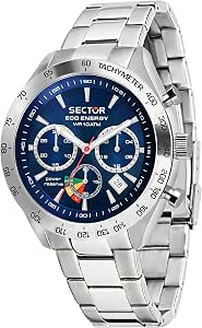 Sector No Limits Orologio Cronografo Solare Uomo con Cinturino in Acciaio  Inox R3273613004 : Amazon.it: Orologi