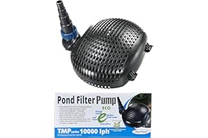 Pond Friend TMP 10000 Filter Pump Submersible Solids Handling Energy Saving Low Wattage Pumps for Koi & Garden Pond Waterfalls and Filtration