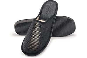 ESTRO Pantofole Uomo Estive Casa - Ciabatte Uomo Aperte Pantofole Uomo Casa Pelle Ciabatte Casa Uomo Suola di Memoria F19