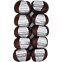 Ilkadim Strickgarn Baumwolle-Seide 500g - Flieder 10x50g Je 120m