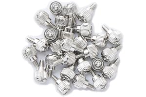 VAPKER 50PCS 6#-32x6 M3.5 PC Computer Case Thumbscrews Thumb Screws Silver Zinc for Hard Drive Computer Case Motherboard Fan Power Graphics