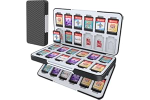 HEIYING Étui pour Cartes de Jeu pour Nintendo Switch & Switch OLED, Boîte de Rangement pour Cartes de Jeu Switch Lite avec 48 Emplacements pour Cartes de Jeu.