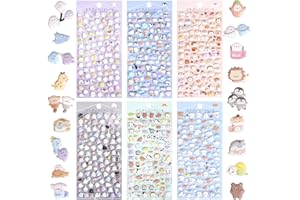 LXONTSG Infantiles 3D Stickers, Pegatinas Para NiñOs, 3D Animal Stickers, Stickers Pegatinas Infantiles, Pegatinas 3D, Stickers NiñOs, Stickers De Animales, Pegatinas Infantiles Animales