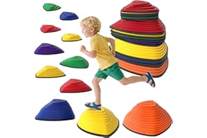 ‎AIYAPLAY AIYAPLAY Balanciersteine für Kinder Rutschfeste Sensorisches Spielzeug Trittsteine für Kinder 3-8 Jahren für Gleichgewicht, Motorik & Fantasie, Drinnen und Draußen