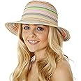 i-Smalls New Season for 2021 Ladies Narrow Brim Ribbon Braid Fashion Sun Hat