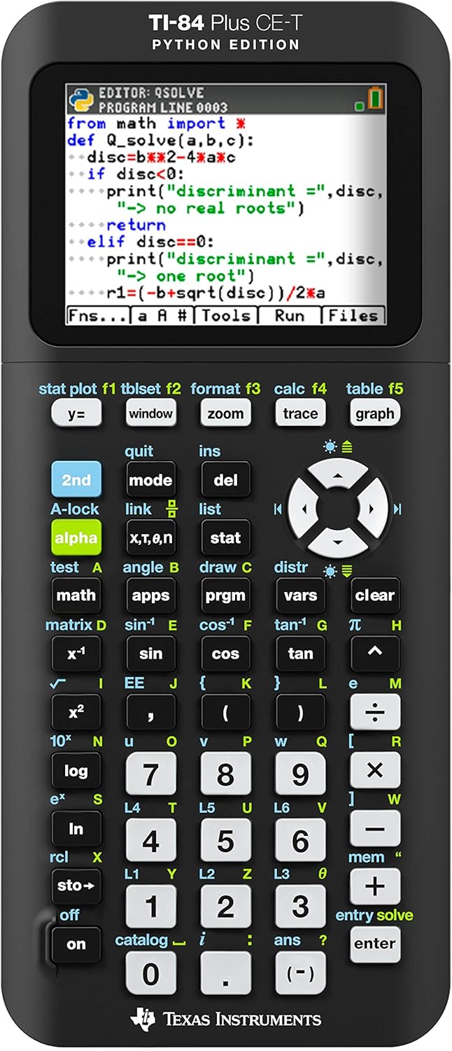 Prise en Main & Utilisation au Quotidien : TEXAS INSTRUMENTS TI-84 Plus CE-T Python Edit