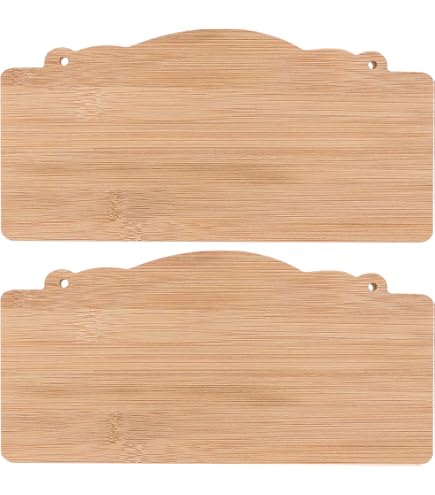 5pcs in legno vuoto appeso tag vuoto placca di legno fai da te