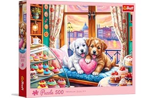 Trefl - Puppy Love - 500-bitars pussel - DIY-pussel, kreativ underhållning, för vuxna och barn från 10 år