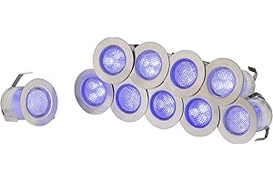 Knightsbridge KITAV16B IP65 230 V LED Kit, Plastic, Silver/Blue, 1 W, Pack of 10