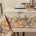 Benson Mills Jubilee Printed Jacquard Fabric Table Cloth, Fall, Harvest, and Thanksgiving Tablecloth (Jubilee, 60" x 140" Rectangular)