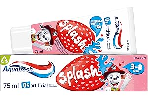 Aquafresh Paw Patrol Splash Toothpaste 3-8 years, Kids toothpaste, Strawberry flavour, 75ml