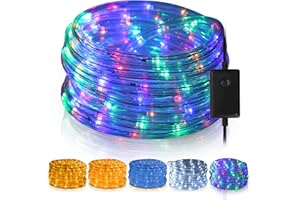 ‎SWANEW SWANEW LED Lichterschlauch, 10M 240 LEDs lichtschlauch Lichterkette außen, IP20 Wasserfest Led Schlauch außen, Garten-Party-Festbeleuchtung (farbig