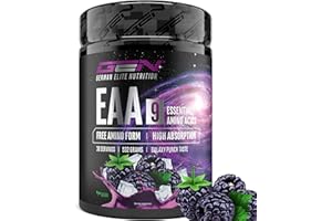 ‎GEN GERMAN ELITE NUTRITION EAA Pulver 532 g - Alle 9 essentielle Aminosäuren inkl. Histidin & BCAA - Human Code Formel - Amino Workout Drink - Lecker & Top Löslichkeit - Vegan (Galaxy Punch)