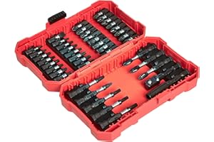 Amazon Basics Coffret d’embouts cruciformes, plats et Torx 42 pièces pour visseuse à chocs, One Size