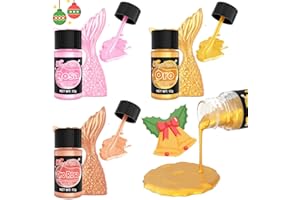 KICOFOOD Glitter Commestibili Liquido -3 Colori Brillantini Coloranti Alimentari, Metallizzata Colorante Alimentare per Decorazioni Torta, Champagne, Dolci - 12G
