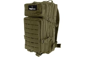 SteelMule 26L/28L Mochila Táctica Militar Molle - Impermeable - Mochila Crossfit con Parches - Mochila Supervivencia, Mochilas de Senderismo, Emergencias, Camping, Caza, Gym, Montañismo, Cabina Viajes