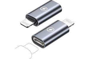 KINPEE USB C to Lightning Adapter 2Pack, Type C to Lightning Adapter USB C Female to lightning Male adapter USb C to iPhone adApter for iPhone 14 Pro Max/14Plus/13 Mini/12/11/iPad,Not for Headphone/Audio/OTG