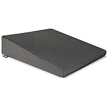 Cuscino Cuneo Ergonomico DYNMC - Per Sedile Auto E Sedia Ufficio, Antiscivolo E Copertura Lavabile (Grigio Scuro)