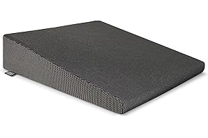 Brandsseller Seduta cuneo Cuscino sedia auto cuscino di seduta sedia da ufficio cuscino – Dimensioni: cotone, nero, 38 cm x 38 x 8/2 cm