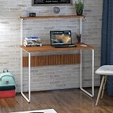 Dehalimited G Table 100x50 Glossy Bamboo Surface with Metal Frame Study and Computer Desk