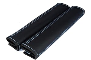 L&P CAR DESIGN GMBH Intersale ISA137 Gurtschoner 2 Stücke Schwarz-Naht Blau