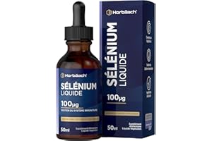 HORBÄACH Selenium 100ug | 50ml Liquide Végane | Sélénite de Sodium à Haute Concentration | Selenium Liquid Drops | Horbaach