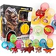 Bambibo Dinosaur Eggs With Dinosaurs Inside - 10 Pcs, Dino Eggs Twisting Machine | Surprise Eggs With Toys Inside | Dinosaur Easter Eggs With Dinosaurs Inside | Surprise Dino Egg Hunt Toy (10 Eggs)
