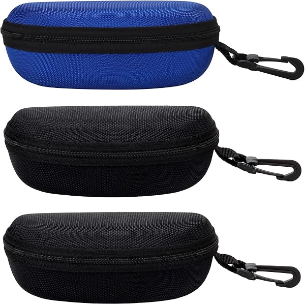 MoKo Semi-Hard Sunglasses Case - Protective Eyeglass Holder With Hook & Screwdriver (2 Pack) - View #8