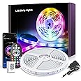 Striscia LED 30 Metri,LED Strisce Colorati Dimmerabile con Controller Bluetooth Musica Sincronizza la Adatto per Interni, Cam