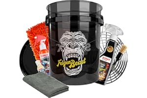 ‎AUTOPFLEGE Felgenreiniger Set | Sonax Felgenbeast 500ml + Auto Wascheimer 20l mit Sieb und Deckel + Waschhandschuh + Pinsel + Ceramic Quick Detailer + Ceramic Shampoo + Mikrofasertuch