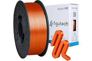 Filamento PLA 1.75mm 1kg Naranja, Figutech ONE filamento 3D, precisión +/- 0.02mm, PLA optimizado para impresora 3D, alta adherencia y resistencia, fluidez mejorada