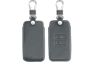 kwmobile Key Cover Compatible with Renault 4 Button Car Key Smart Key (only Keyless Go) - Faux Leather Car Key Fob Protector - Anthracite