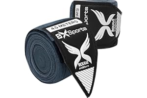 8XSPORTS MOVE ON 8Xsports Boxing Hand Wraps Inner Gloves for Boxing Wraps set - 4.5m Elasticated Thumb Loop Bandages Men Women Under Mitts Boxing Wrist Wraps Protection, Muay Thai MMA Kickboxing