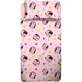 Minnie &ndash; Single Bed Sheet Set, Flat Sheet, Fitted Sheet, Pillowcase, Pink, Disney, 100% Cotton, Official Product