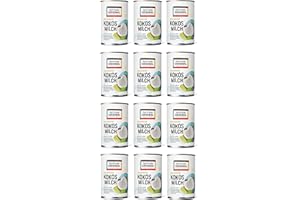 ‎FAIRTRADE ORIGINAL 12 x Bio Kokosmilch 400 ml Dose | von Fairtrade Original | aus Sri Lanka | ideal für asiatische Gerichte | für einen reichen, sahnigen Geschmack | 100% Bio (12 x 400 ml)