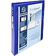 Exacompta - ref. 51942BE - 1 Customizable rigid opaque binder with 2 pockets - 4 D-rings of 30 mm - Spine 47 mm - External dimensions: 32 x 27.7 cm - Format to file A4 Maxi - Colour: blue