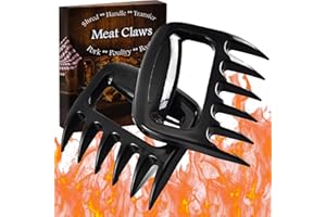 MINGZE lot de 2 de viande griffes, viande Fourchettes, ours empreintes pour pulled pork, barbecue, Les griffes originales de déchiqueteur d'ours, chair parfaitement déchiquetée