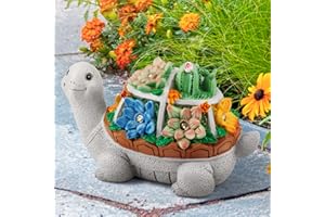 Grovind Statue Solaire de Jardin, Statue de Tortue, décoration de Jardin extérieur, Figurines de Tortue Mignonnes avec lumières LED, Ornements solaires pour Le Patio, la Cour, Cadeaux de Noël