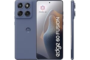 Motorola Edge 60 Fusion Smartphone (Robustes 6,67“-pOLED-Display Dank Corning Gorilla Glass 7i, widerstandsfähig, 50-MP-Kamera + Moto-AI, 8/256 GB, 5100 mAh) Pantone Slipstream + Handyhalterung