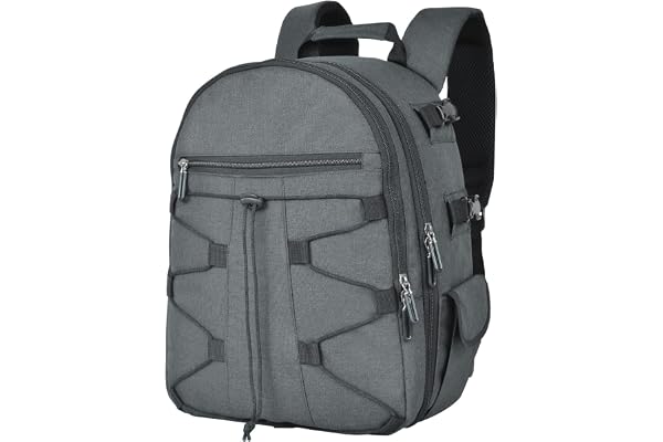 FATMUG Camera Backpack for SLR/DSLR, Lens, Accessories and Tripod Holder with Adjustable Compartments
