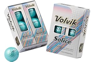 Volvik Solice Golfbälle Metallic – 6er Box - Bunt Distanzball Soft Golf Geschenk