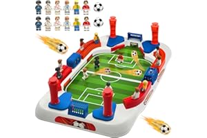 VINGAHOUSE Futbolín de mesa, mini juegos de futbolín, juego interactivo de futbolín con 2 balones de fútbol, futbolín portátil ligero, futbolín para fiestas, juegos de mesa para padres y niños, regalos para a