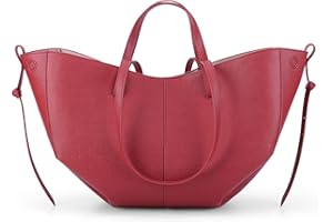 CHAMAIR Shopper Tasche Damen Groß Leder Handtasche Tote Bag mit Kleine Geldbörse Ledertasche Damen Umhängetasche Stilvoll Henkeltaschen Women's Totes Tragetasche