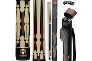 Serpion - Pool Cue Stick 100% Canadian Maple Wood. Professional Billiard Pool Cue Stick with Hard Case and Joint Protectors