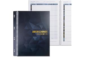 ‎KOCHDIALOG KOCHDIALOG 1 Premium Ausbildungsnachweis äußerst stabiles Hardcover Berichtsheft Ausbildung, DIN A4, 53 Wochen, extra dicke Seiten, Ausbildungsheft für IHK, Handwerk abheftbar in Ordner