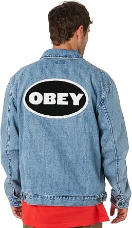 OBEY Giacchetto Jeans Release Denim Jacket Jeans Chiaro, S : MainApps:  Amazon.it: Abbigliamento
