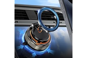 Gwenland Porta Cellulare Auto per MagSafe, Supporto Telefono Auto Magnetico, 360° Rotazione Pieghevole, Calamita per CellulareAuto, [24xN55 Calamita & Potente Ventosa ], Adatto a Tutti Smartphone