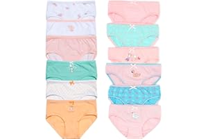 Channo Niña Braguitas de algodón con Estampados y Dibujos Originales. Cómodas y Suaves